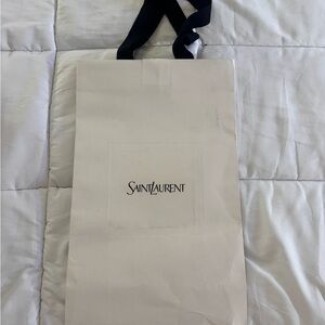 Saint Laurent Ivory Bag with Ebony Straps, large